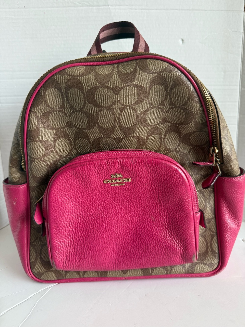 Court Backpack In Signature Canvas c8522